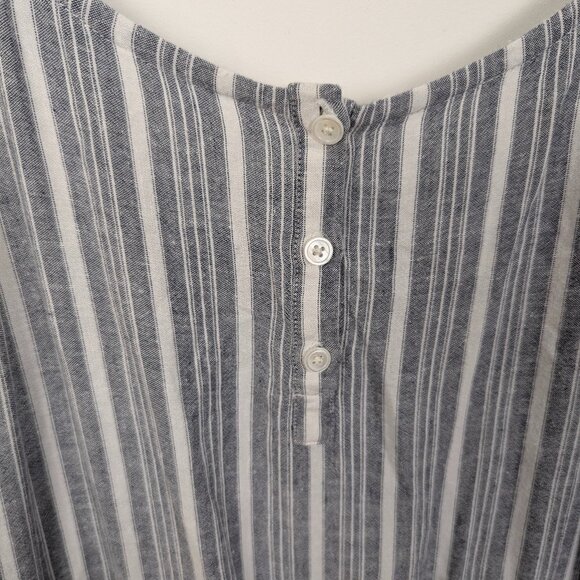 Rails | Gray White Striped Sleeveless Linen Jumpsuit Size Small - Picture 5 of 10